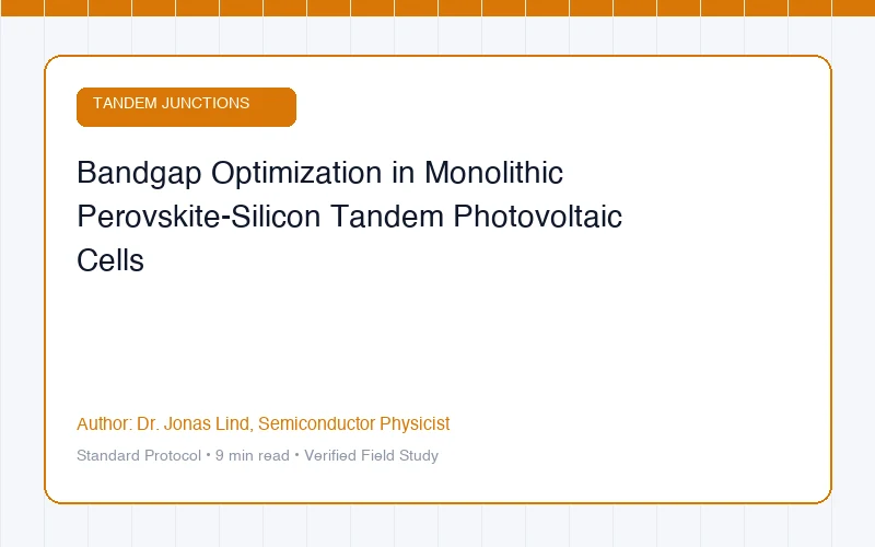 Bandgap Optimization in Monolithic Perovskite-Silicon Tandem Photovoltaic Cells